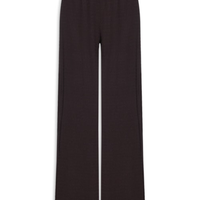 Calça Feminina Pantalona Texturizada - Marrom