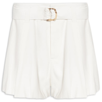 Short Feminino Alfaiataria Balonê - Branco