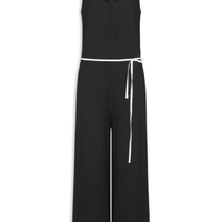 Macacão Feminino Básico Texturizado - Preto