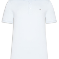 Polo Masculina Slim Fit Em Mini Piquet Stretch - Azul