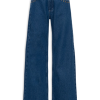 Calça Feminina Jeans Vintage - Azul