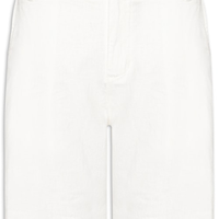 Bermuda Masculina Alfaiataria Basic Linen - Branco