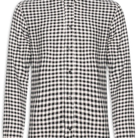 Camisa Masculina Manga Longa Xadrez Ancora - Preto