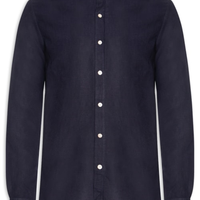 Camisa Masculina Manga Longa Linho Priest New II - Azul