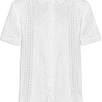 Camisa Masculina Manga Curta Over Itacaré - Branco