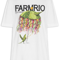 Camiseta Feminina Média Biquinis Natalinos - Branco