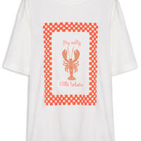 Camiseta Feminina Silk Lobster - Branco
