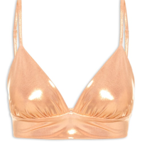 Top Carnaval Metalizado - Dourado