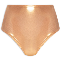 Calcinha Hot Pants Carnaval Metalizada - Dourado