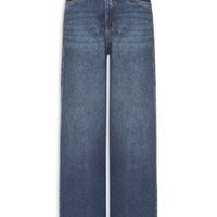 Calça Feminina Wide Leg Jeans - Azul
