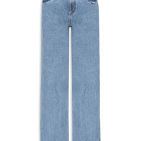Calça Feminina Reta Jeans -Azul