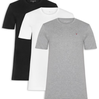 Kit 3 Camisetas Masculinas Básicas Em Algodão