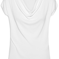 Blusa Feminina Decote Degagê Em Tricot - Branco