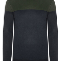 Suéter Masculino Gola Redonda 2 Cores - Verde