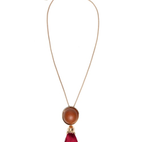 Colar Feminino Alongado Com Tassel - Dourado