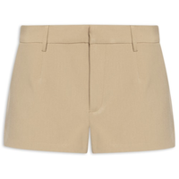 Short Feminino Mini Cintura Baixa - Bege