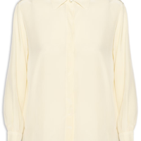 Camisa Feminina Seda Ampla Campo - Amarelo