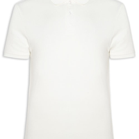 Polo Masculina Lisa Piquet - Off White