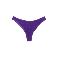 Calcinha De Biquíni Brasileira Metallic Glow - Roxo