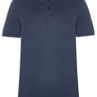 Polo Masculina Lisa Piquet - Azul