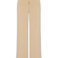 Calça Feminina Moletom Pantalona - Bege