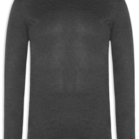Suéter Masculino Gola Redonda Básico - Preto
