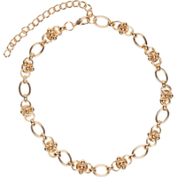 Colar Feminino Corrente Detalhada - Dourado