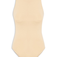 Body Feminino Básico Decote Em U - Bege
