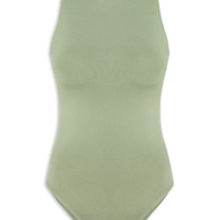 Body Feminino Básico Decote Em U - Verde
