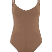 Body Feminino Alças Finas Reguláveis - Marrom
