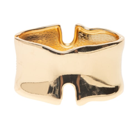Bracelete Feminino Maxi Orgânico - Dourado