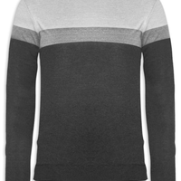 Suéter Masculino Gola Redonda Listra - Preto