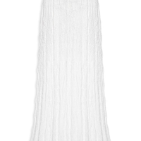 Saia Midi Em Renda - Off White