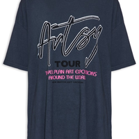 Camiseta Feminina Artsy Tour - Preto