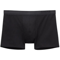 Cueca Boxer Em Algodão Premium Com Logótipo - Preto