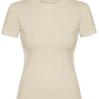 Camiseta Feminina Básica Manga Curta - Marrom