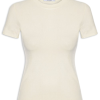 Camiseta Feminina Básica Manga Curta - Amarelo