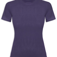 Camiseta Feminina Básica Manga Curta - Azul