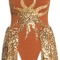 Body Feminino Alcione Tomara Que Caia - Dourado