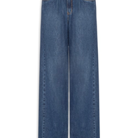 Calça Feminina Jeans Boyfriend Dark Fenda - Azul