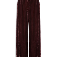 Calça Feminina Em Veludo Boho - Roxo
