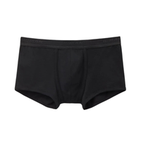 Cueca Boxer Com Logotipo Em Algodão Supima - Preto
