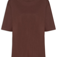 Camiseta Feminina Oversized - Marrom