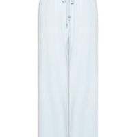 Calça Feminina Pantalona Com Linho - Azul