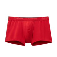 Cueca Boxer Em Microfibra Com Logótipo - Vermelho