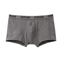 Cueca Boxer Em Microfibra Com Logótipo - Cinza