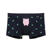 Cueca Boxer Com Estampa De Dólar Em Algodão Supima - Azul