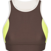 Top Nadador Liso - Marrom