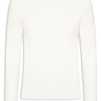 Tricot Masculino Gola Alta Básico - Off White
