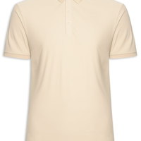 Polo Masculina Toque Gelado Sem Costura - Bege